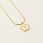 Gold color / 1 Piece Simple Series Daily Letter S Stainless Steel  Gold Color Shell Women's Pendant Necklaces Picture19